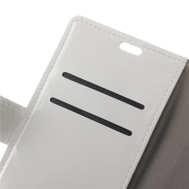 Crazy Horse PU Leather Wallet Flip Cover for Wileyfox Swift 2 X - White-4