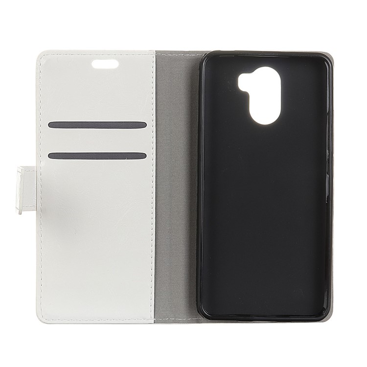 Crazy Horse PU Leather Wallet Flip Cover for Wileyfox Swift 2 X - White-5