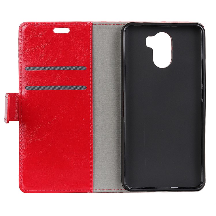 Crazy Horse PU Leather Wallet Protective Case for Wileyfox Swift 2 X - Red-5