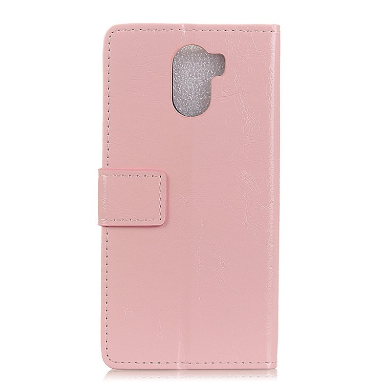 Crazy Horse PU Leather Wallet Stand Case for Wileyfox Swift 2 X - Pink-2