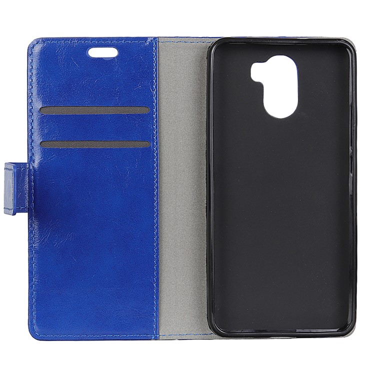 Crazy Horse PU Leather Stand Phone Casing for Wileyfox Swift 2 X - Blue-5