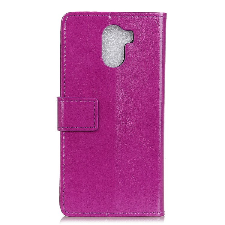 Crazy Horse PU Leather Wallet Case Mobile Accessory for Wileyfox Swift 2 X - Purple-2