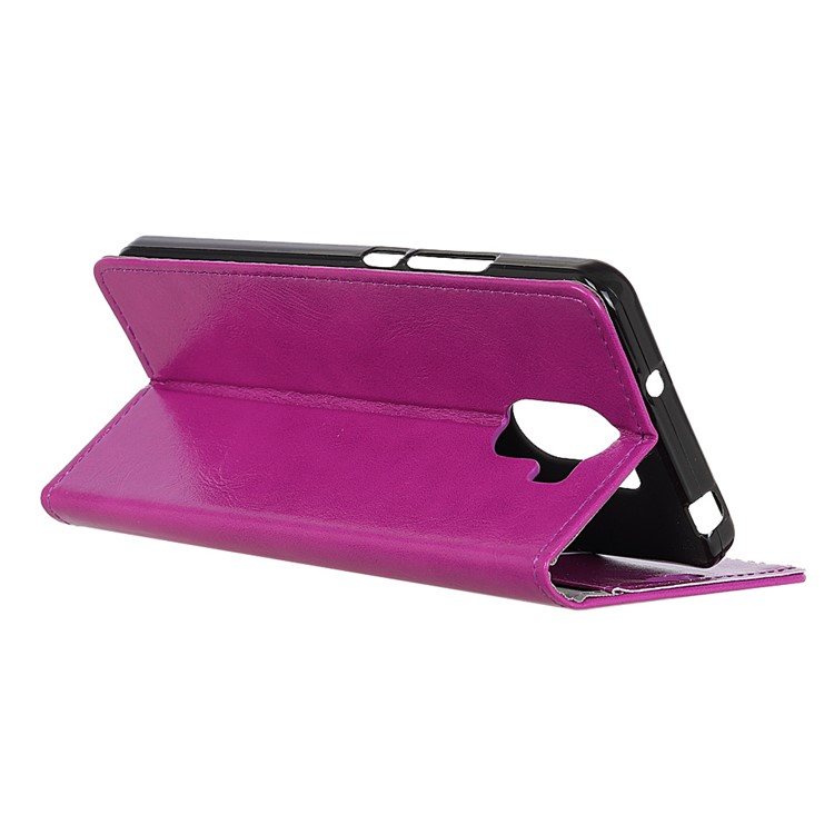 Crazy Horse PU Leather Wallet Case Mobile Accessory for Wileyfox Swift 2 X - Purple-3