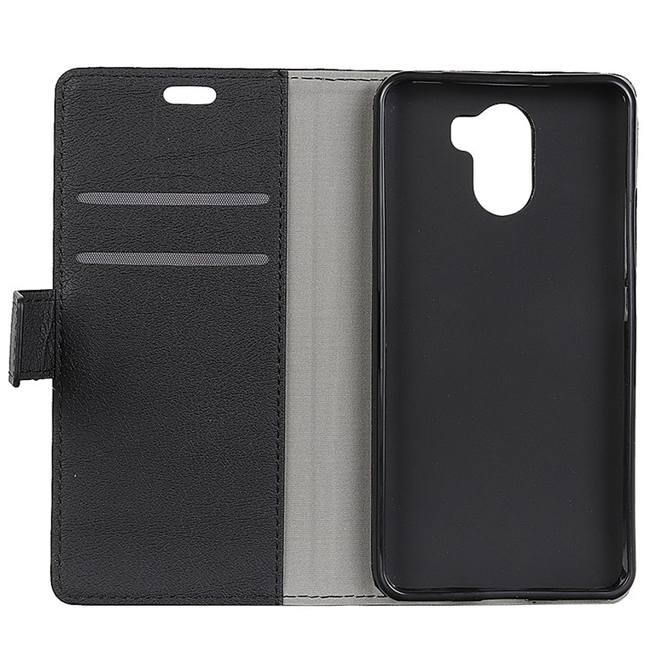 Folio Flip Stand PU Leather Wallet Case for Wileyfox Swift 2 X - Black-5