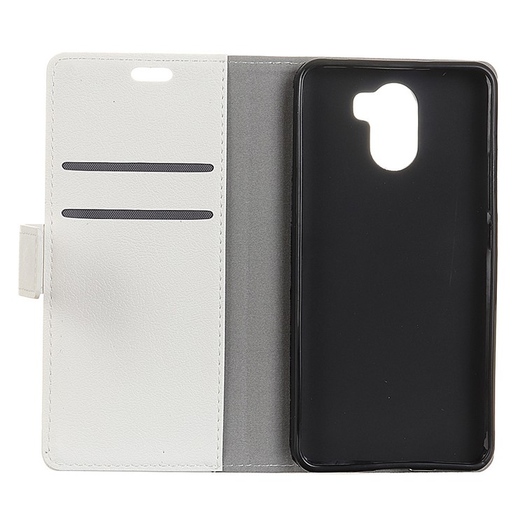PU Leather Magnetic Wallet Cover with Stand for Wileyfox Swift 2 X - White-5