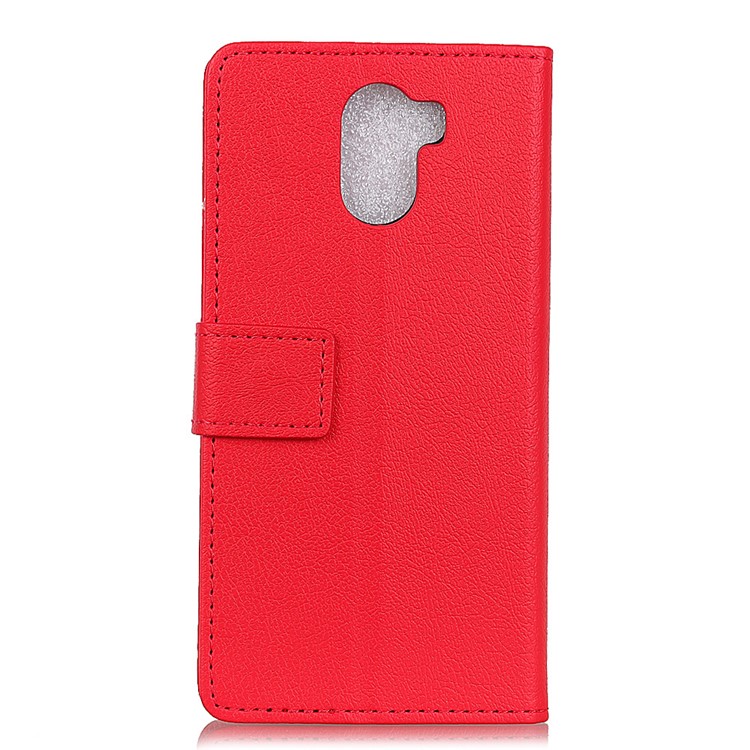PU Leather Wallet Flip Stand Phone Shell for Wileyfox Swift 2 X - Red-2