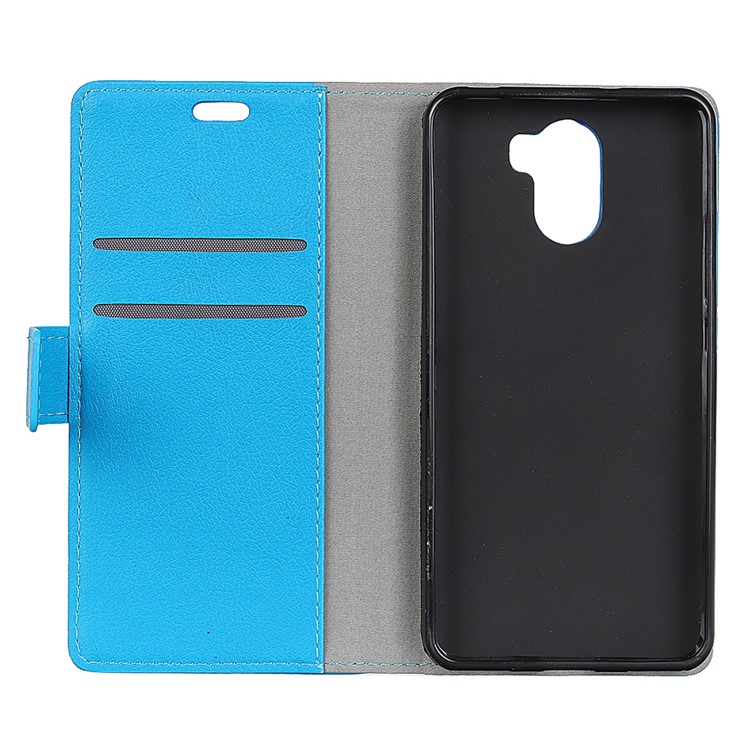 PU Leather Wallet Stand Mobile Phone Cover for Wileyfox Swift 2 X - Blue-5