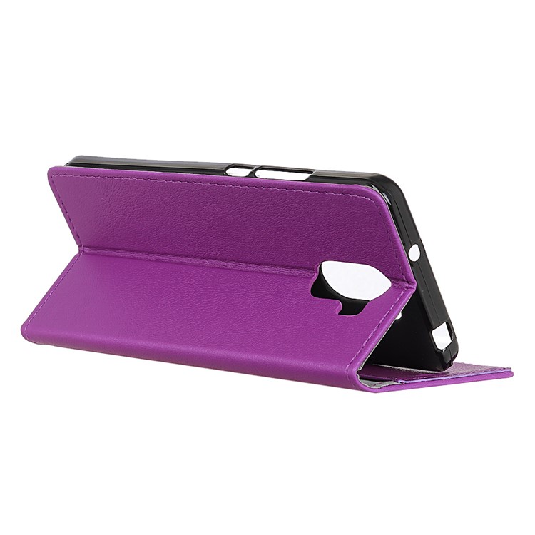 PU Leather Wallet Stand Mobile Phone Shell for Wileyfox Swift 2 X - Purple-3