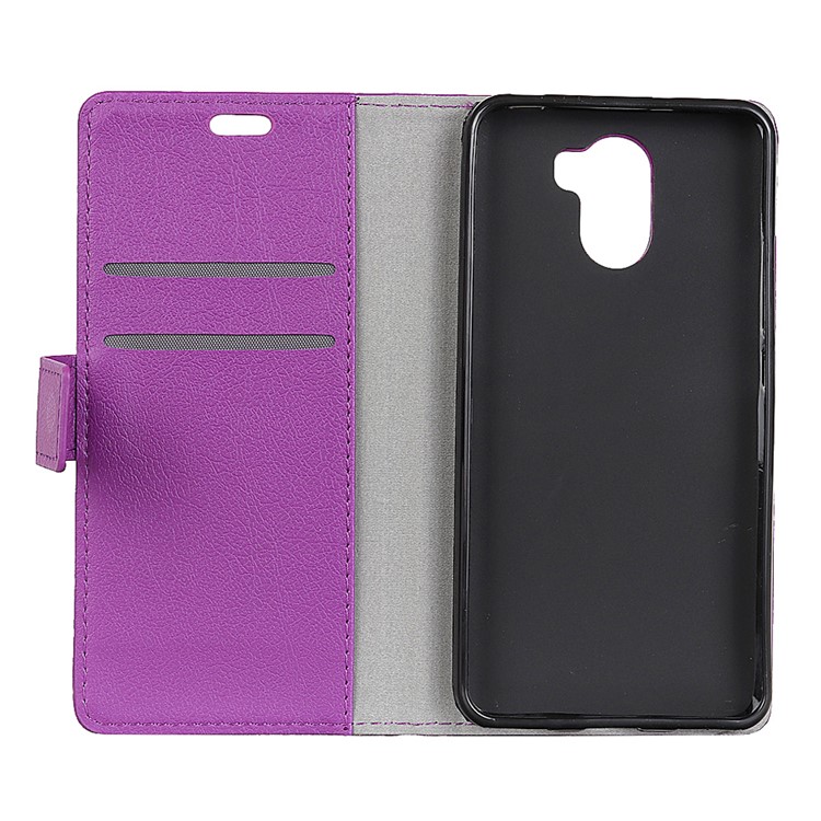 PU Leather Wallet Stand Mobile Phone Shell for Wileyfox Swift 2 X - Purple-5