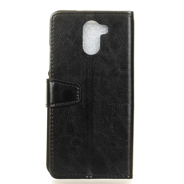Crazy Horse PU Leather Wallet Flip Stand Case for Wileyfox Swift 2 X - Black-2