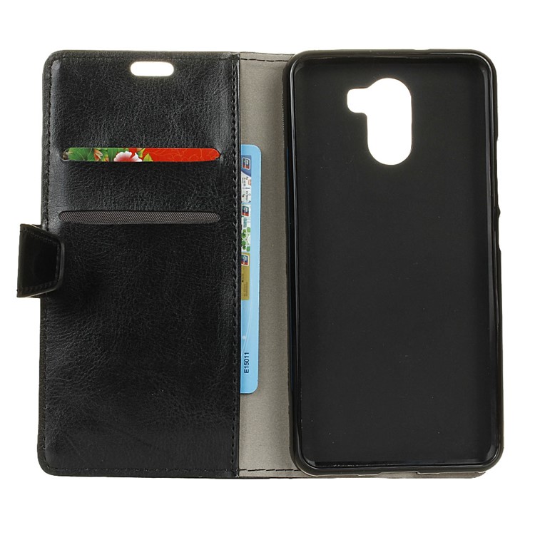 Crazy Horse PU Leather Wallet Flip Stand Case for Wileyfox Swift 2 X - Black-3