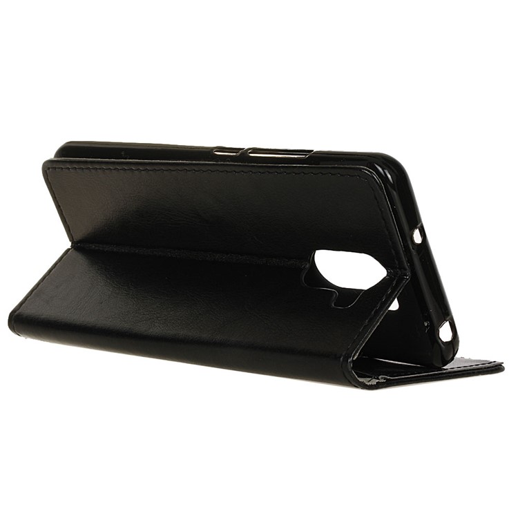 Crazy Horse PU Leather Wallet Flip Stand Case for Wileyfox Swift 2 X - Black-4