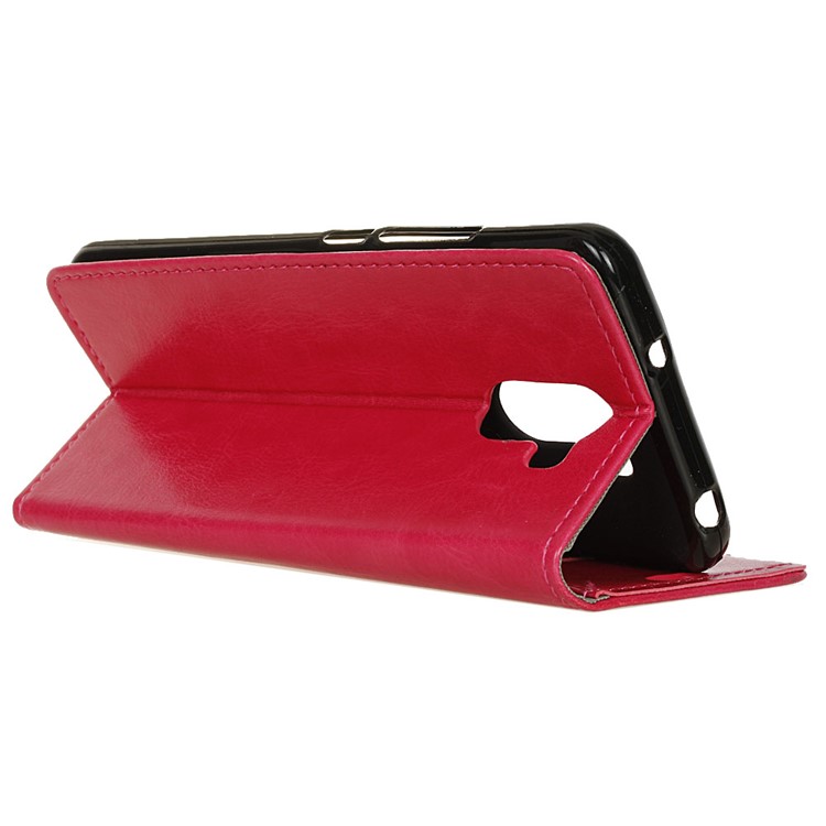 Crazy Horse PU Leather Wallet Mobile Case for Wileyfox Swift 2 X - Rose-5