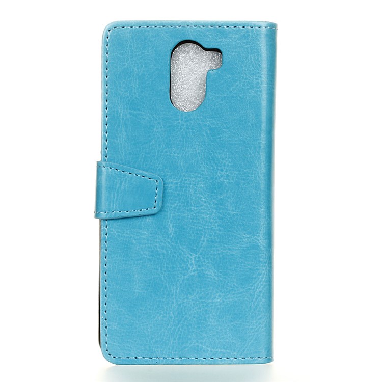 Crazy Horse PU Leather Wallet Phone Casing for Wileyfox Swift 2 X - Blue-2
