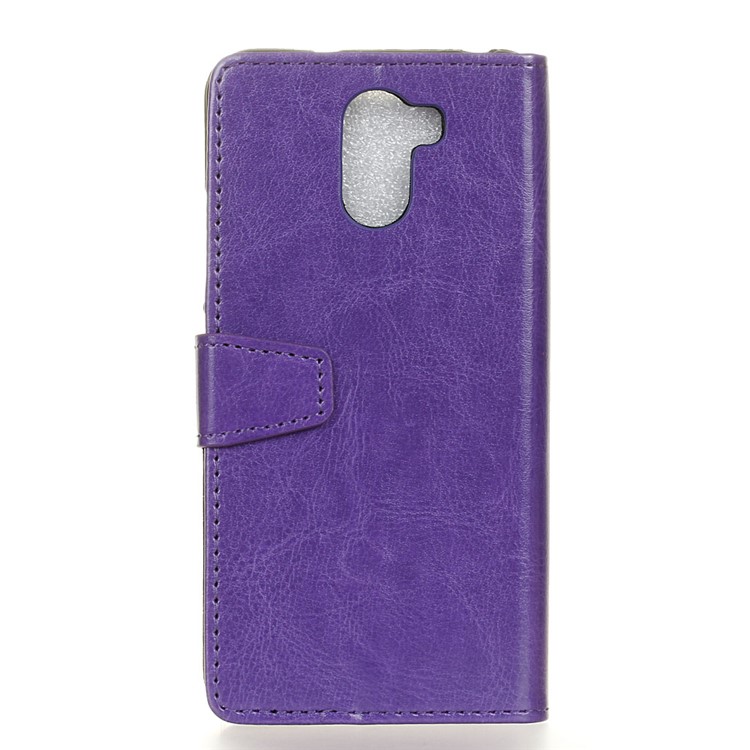 Crazy Horse PU Leather Stand Protection Case for Wileyfox Swift 2 X - Purple-2