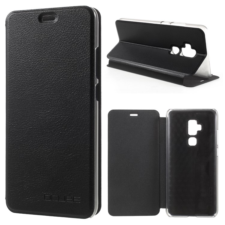 OCUBE PU Leather Flip Stand Cell Phone Cover for Blackview S8 - Black-1
