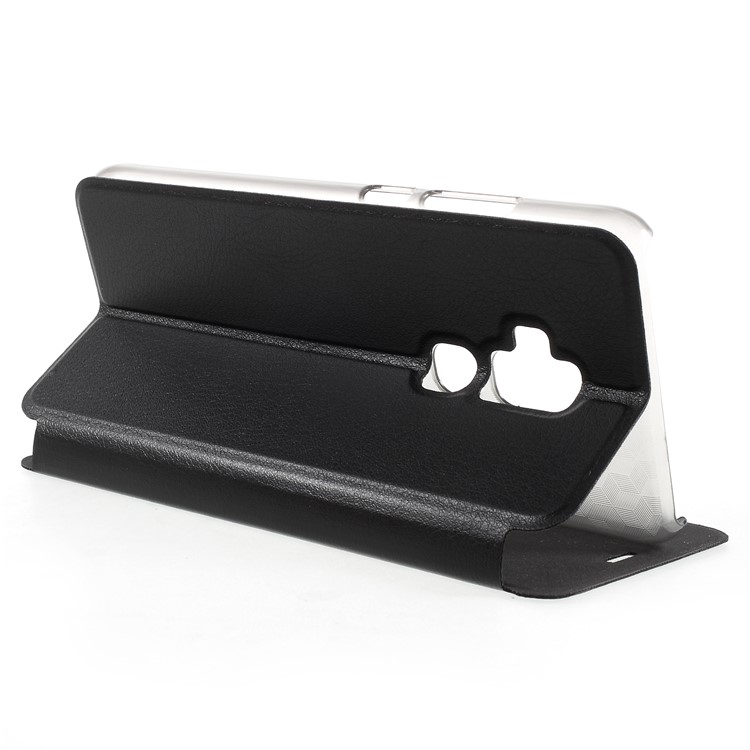 OCUBE PU Leather Flip Stand Cell Phone Cover for Blackview S8 - Black-5