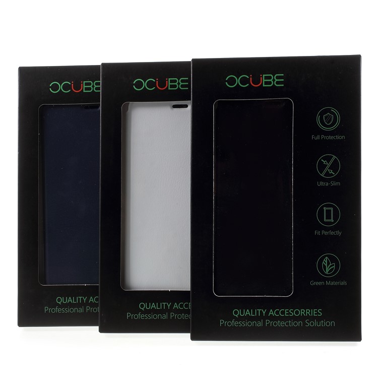 OCUBE PU Leather Flip Stand Cell Phone Cover for Blackview S8 - Black-7