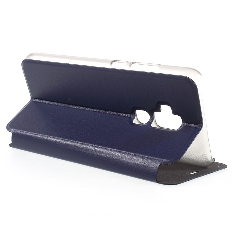 OCUBE Stand Leather Protective Case Shell for Blackview S8 - Dark Blue-5