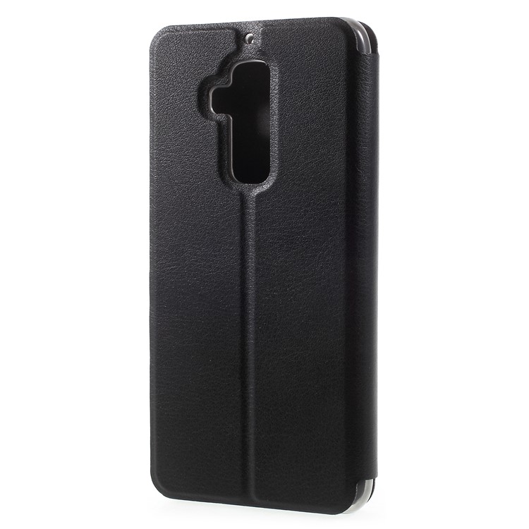 OCUBE PU Leather Folio Flip Stand Case for Homtom S8 - Black-2