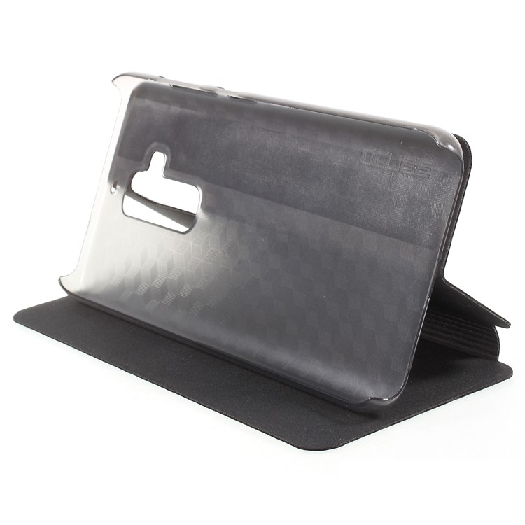 OCUBE PU Leather Folio Flip Stand Case for Homtom S8 - Black-4