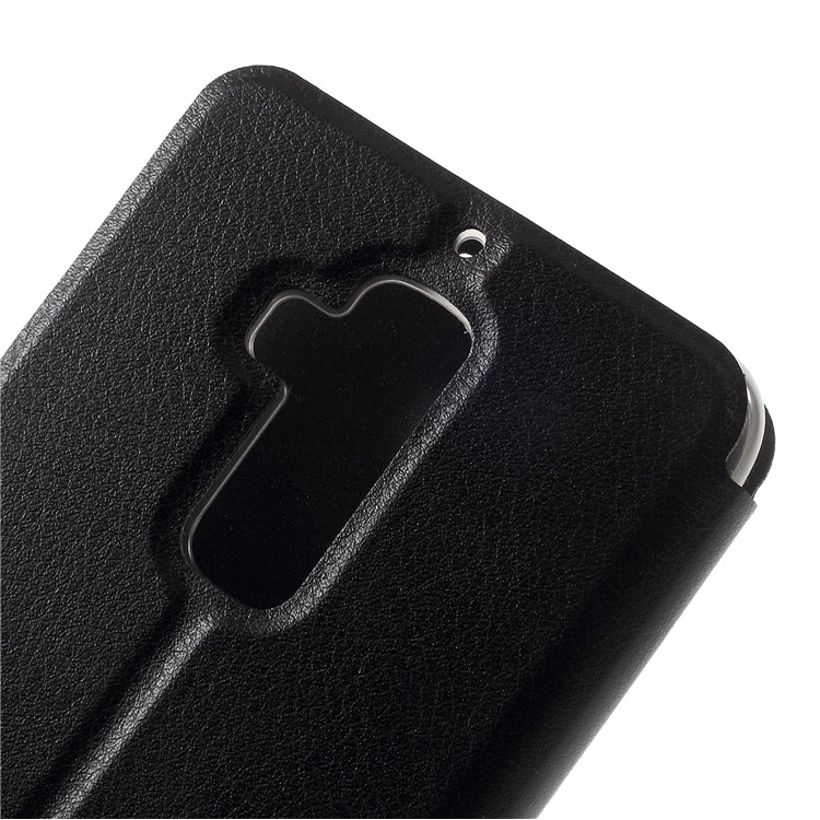OCUBE PU Leather Folio Flip Stand Case for Homtom S8 - Black-8