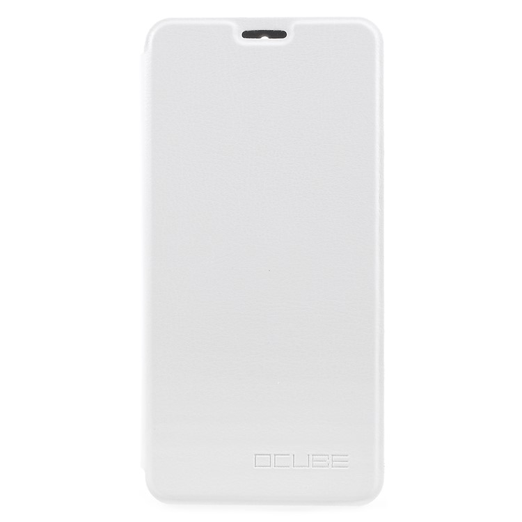 OCUBE PU Leather Protection Mobile Phone Cover with Stand for Homtom S8 - White-1