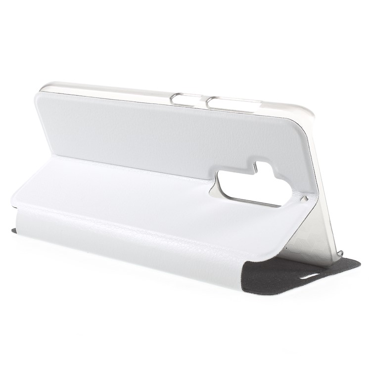 OCUBE PU Leather Protection Mobile Phone Cover with Stand for Homtom S8 - White-5