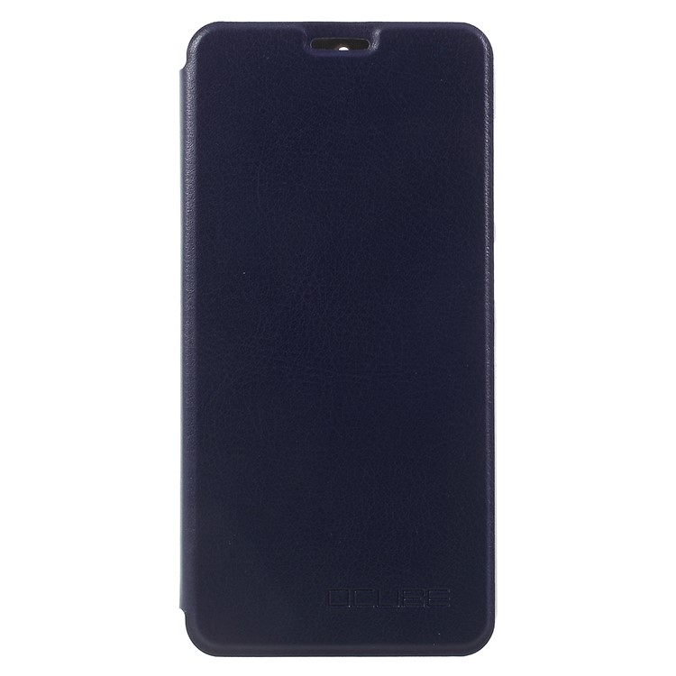 OCUBE Stand Leather Mobile Phone Shell for Homtom S8 - Dark Blue-1
