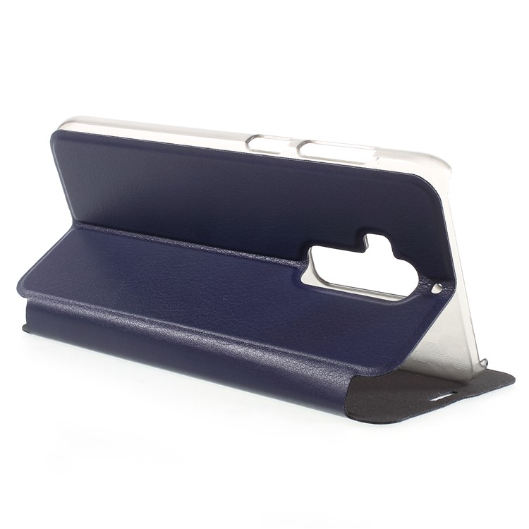 OCUBE Stand Leather Mobile Phone Shell for Homtom S8 - Dark Blue-5