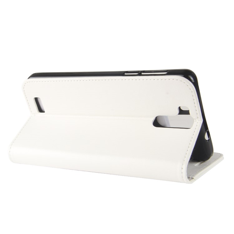 Crazy Horse Texture Wallet Stand Leather Mobile Cover for Oukitel K6000 Pro - White-7