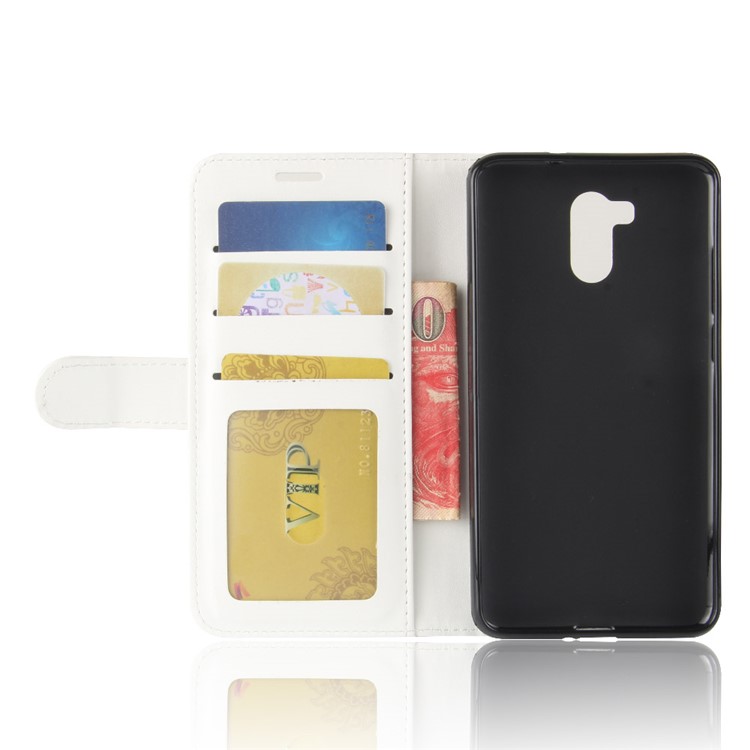 For Oukitel U15 Pro Crazy Horse PU Leather Wallet Stand Phone Casing - White-5