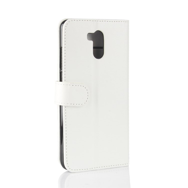 For Oukitel U15 Pro Crazy Horse PU Leather Wallet Stand Phone Casing - White-8