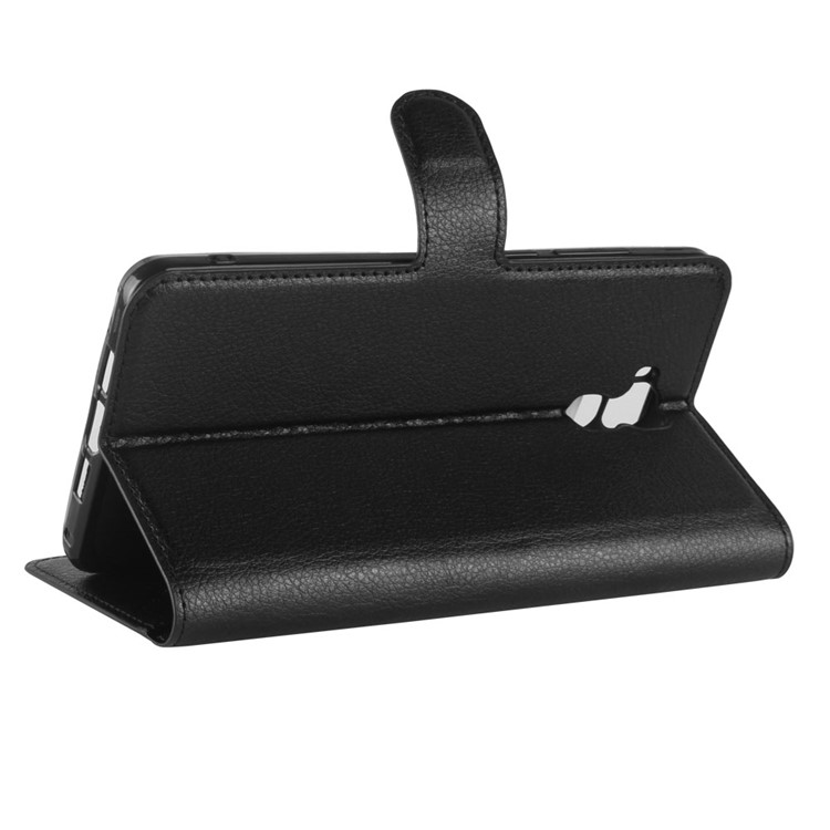 Crazy Horse Leather Wallet Case for Oukitel U16 Max - Black-5