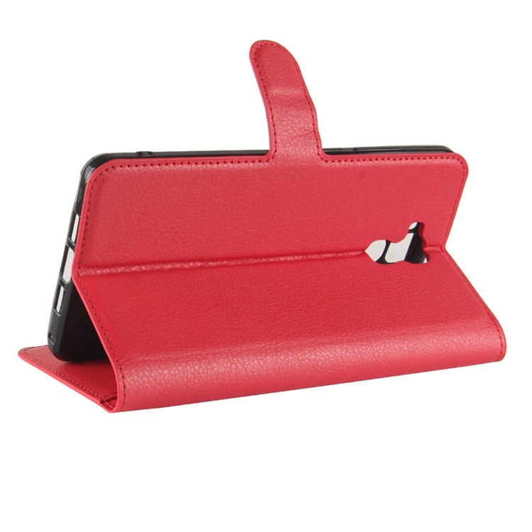 Crazy Horse PU Leather Wallet Case for Oukitel U16 Max - Red-5