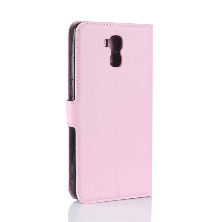 Crazy Horse Wallet Leather Stand Case for Oukitel U16 Max - Pink-6