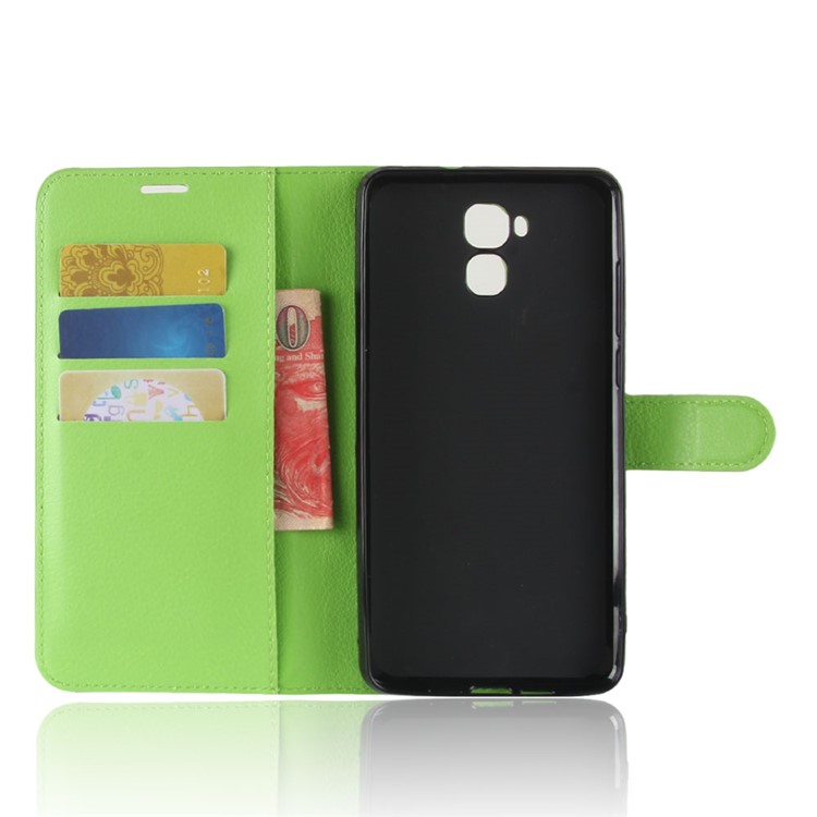 Crazy Horse Wallet Leather Stand Cover for Oukitel U16 Max - Green-3