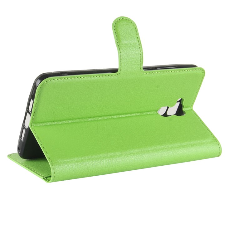 Crazy Horse Wallet Leather Stand Cover for Oukitel U16 Max - Green-5