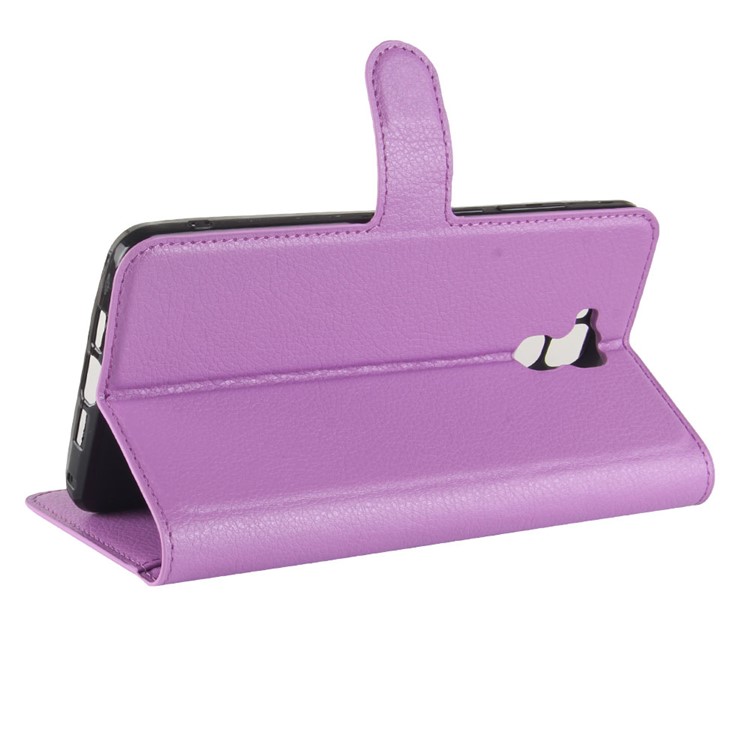 Crazy Horse Magnetic Leather Stand Case for Oukitel U16 Max - Purple-5