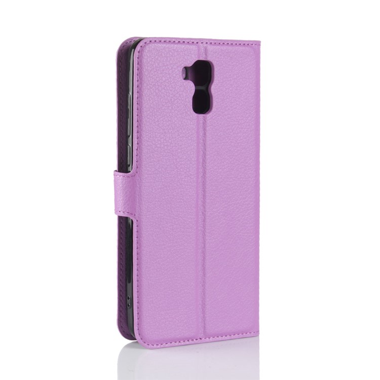 Crazy Horse Magnetic Leather Stand Case for Oukitel U16 Max - Purple-6
