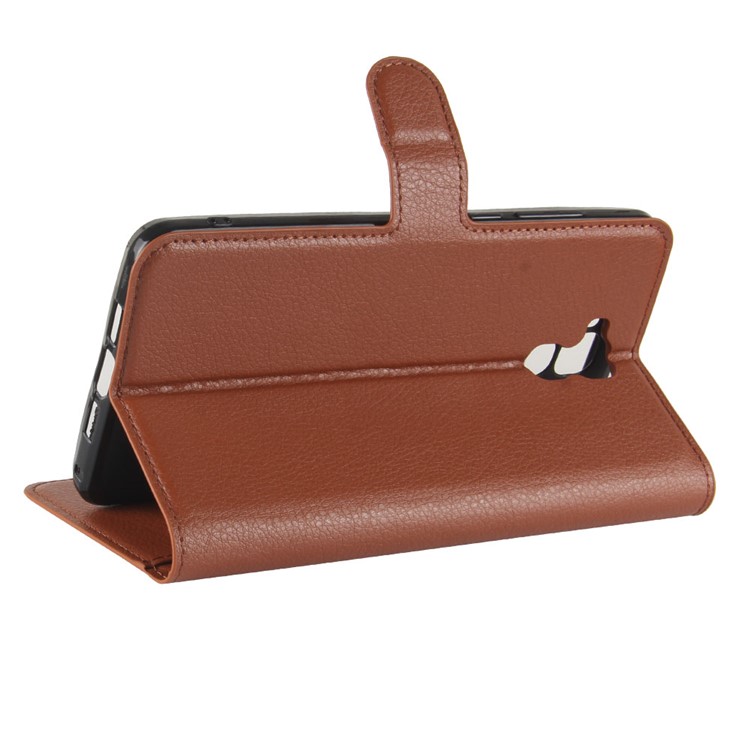 Crazy Horse Magnetic Leather Stand Cover for Oukitel U16 Max - Brown-5