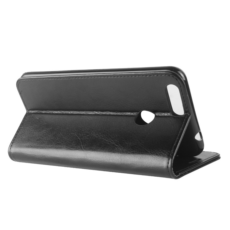 Crazy Horse Leather Wallet Case for Oukitel U20 Plus - Black-7