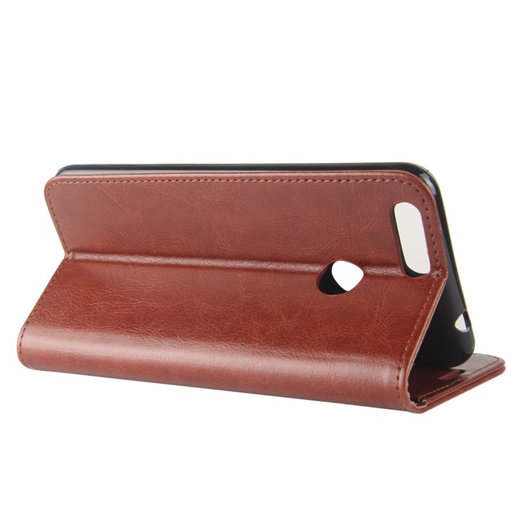 Crazy Horse Wallet Leather Stand Case for Oukitel U20 Plus - Brown-7