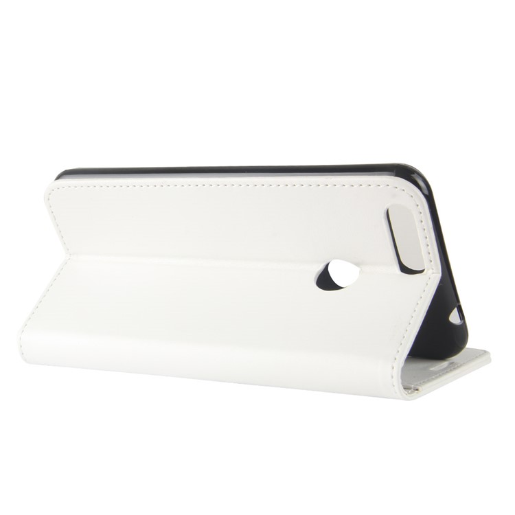Crazy Horse Wallet Leather Stand Cover for Oukitel U22 - White-7
