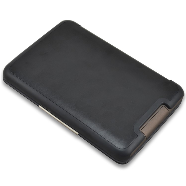 Crazy Horse PU Leather Protective Case for Tolino Shine - Black-5