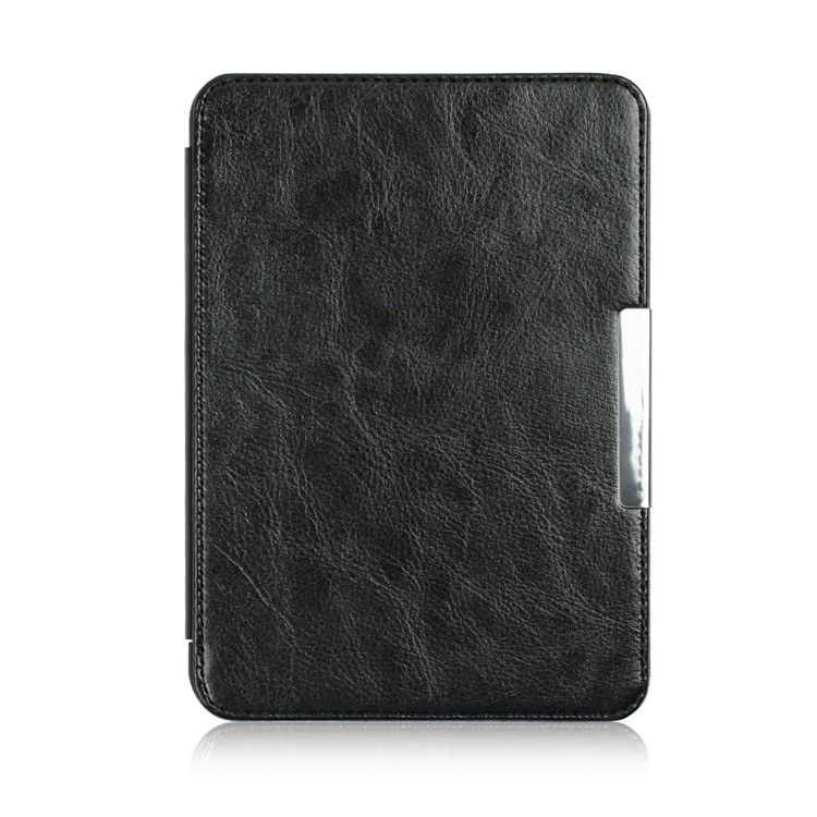 Crazy Horse PU Leather Protection Cover Case for Tolino Vision 4/3/2/1 - Black-1