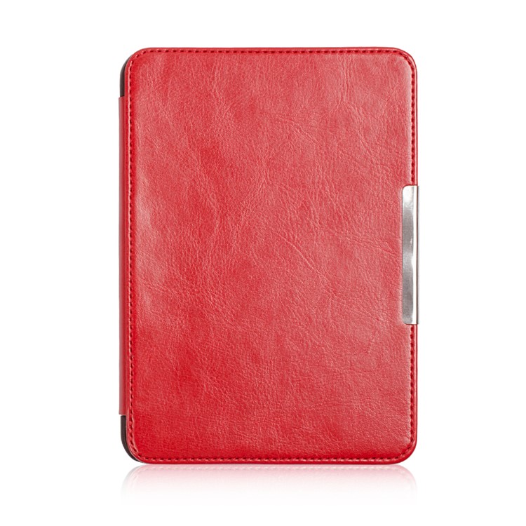 Crazy Horse PU Leather Protection Cover Shell for Tolino Vision 4/3/2/1 - Red-1