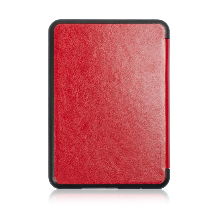 Crazy Horse PU Leather Protection Cover Shell for Tolino Vision 4/3/2/1 - Red-2