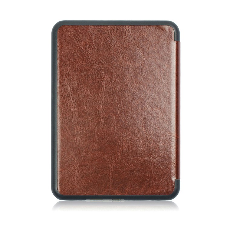Crazy Horse PU Leather Protective Case for Tolino Vision 4/3/2/1 - Brown-2