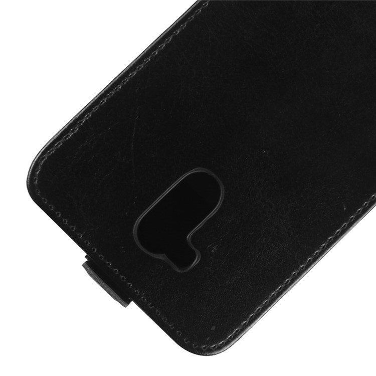 Crazy Horse Vertical Leather Card Holder Case for Oukitel U15 Pro - Black-2
